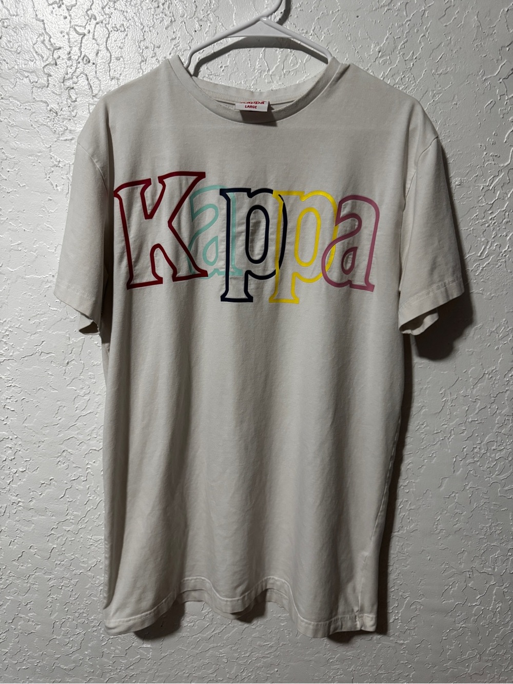 Kappa Multicolor Logo White T-Shirt